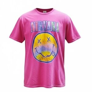 NIRVANA New Pink Graphic T-Shirt - Large